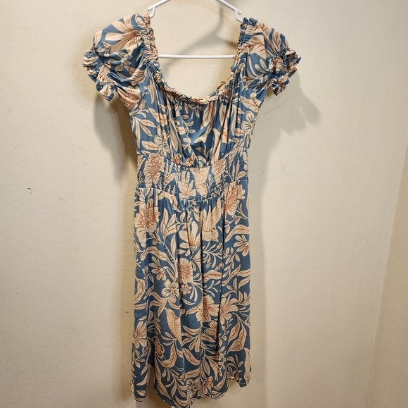 Patrons of peace Floral Short Sleeves Smocked Dress size XS - Picture 5 of 11